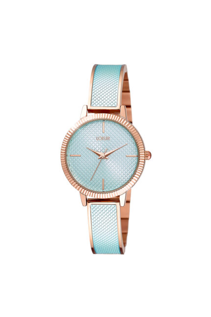 Loisir ρολόι με μεταλλικό μπρασελέ σε μπλε χρώμα 11L05-00574
