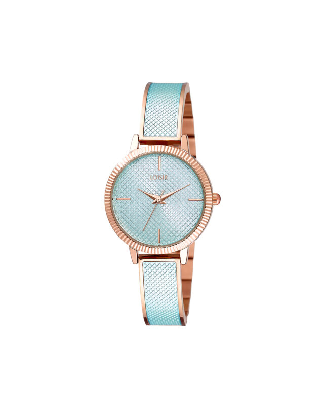Loisir ρολόι με μεταλλικό μπρασελέ σε μπλε χρώμα 11L05-00574