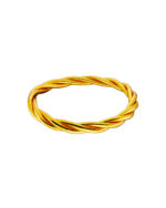 Loisir βραχιόλι από σιλικόνη σε χρυσό χρώμα twisted 02L07-00106
