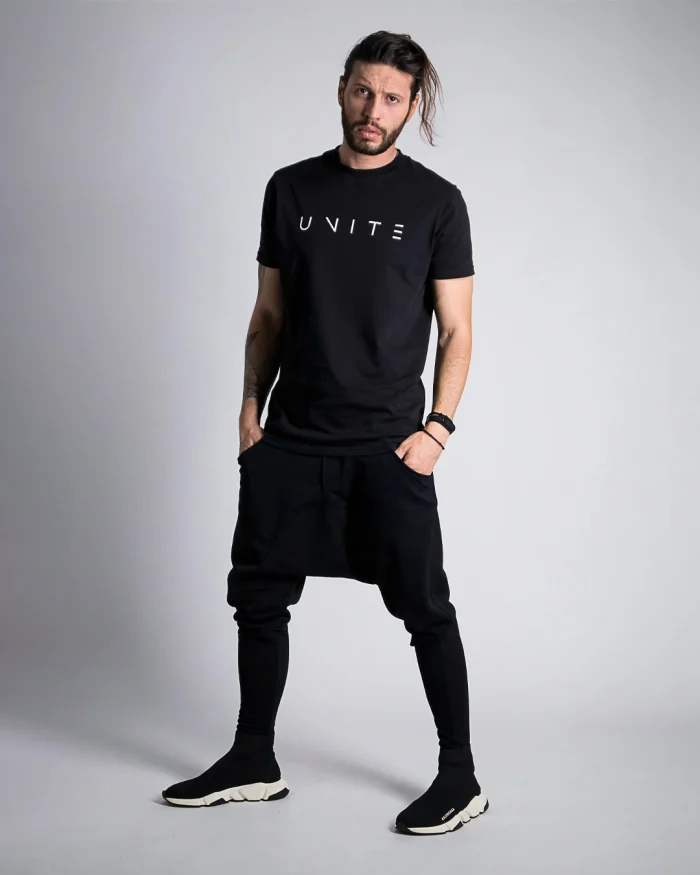 T-shirt Ujin & Τύπωμα Unite μαύρο