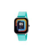 Loisir ρολόι Smartwatch μαύρο/ασημί με mint λουράκι σιλικόνης 11L75-00344