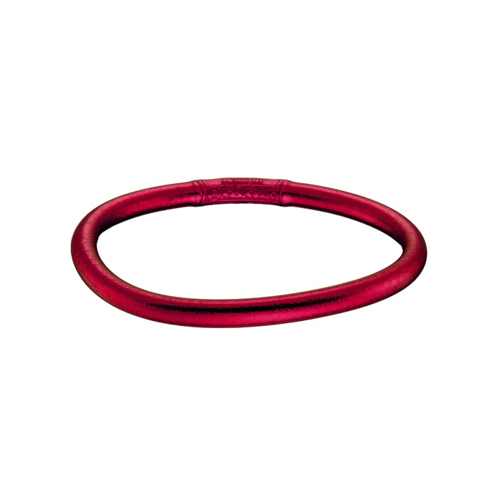 Loisir βραχιόλι Stay Golden από σιλικόνη σε dark red χρώμα 02L07-00123 - Image 1