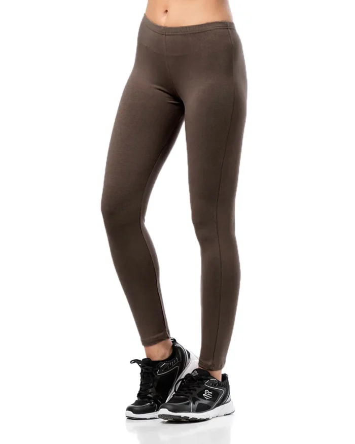 Κολάν βισκόζη μακρύ σε καφέ | Bodymove - Image 2
