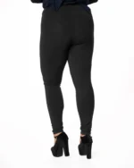 Plus size κολάν βαμβακερό σε μαύρο | Bodymove - Image 3