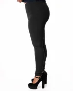 Plus size κολάν βαμβακερό σε μαύρο | Bodymove - Image 2