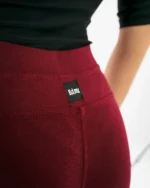 Κολάν ψηλόμεσο με λογότυπο σε μπορντό | Bodymove - Image 3
