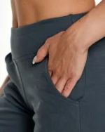 Παντελόνι φόρμας με μπάσκα σε ανθρακί | Bodymove - Image 3