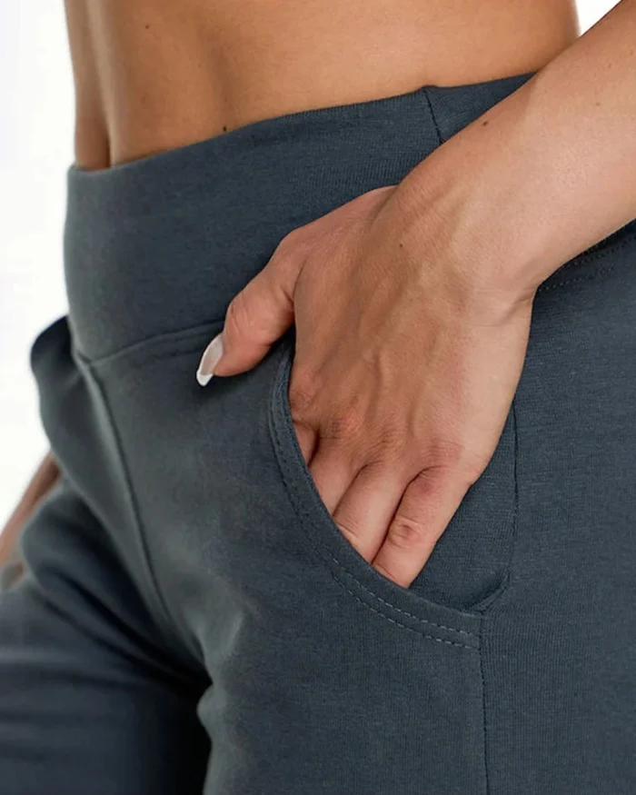 Παντελόνι φόρμας με μπάσκα σε ανθρακί | Bodymove - Image 3