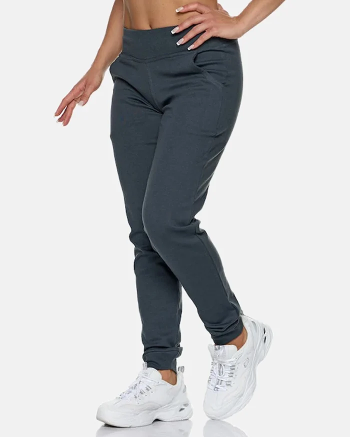 Παντελόνι φόρμας με μπάσκα σε ανθρακί | Bodymove - Image 1