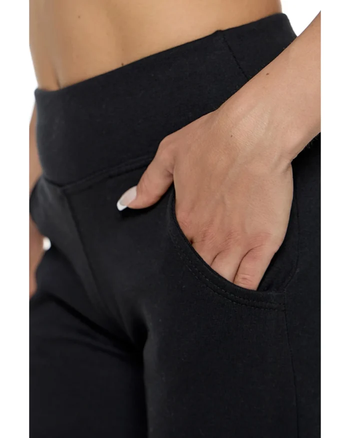 Παντελόνι φόρμας με μπάσκα σε μαύρο | Bodymove - Image 3