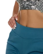 Παντελόνι φόρμας με μπάσκα σε πετρόλ | Bodymove - Image 4