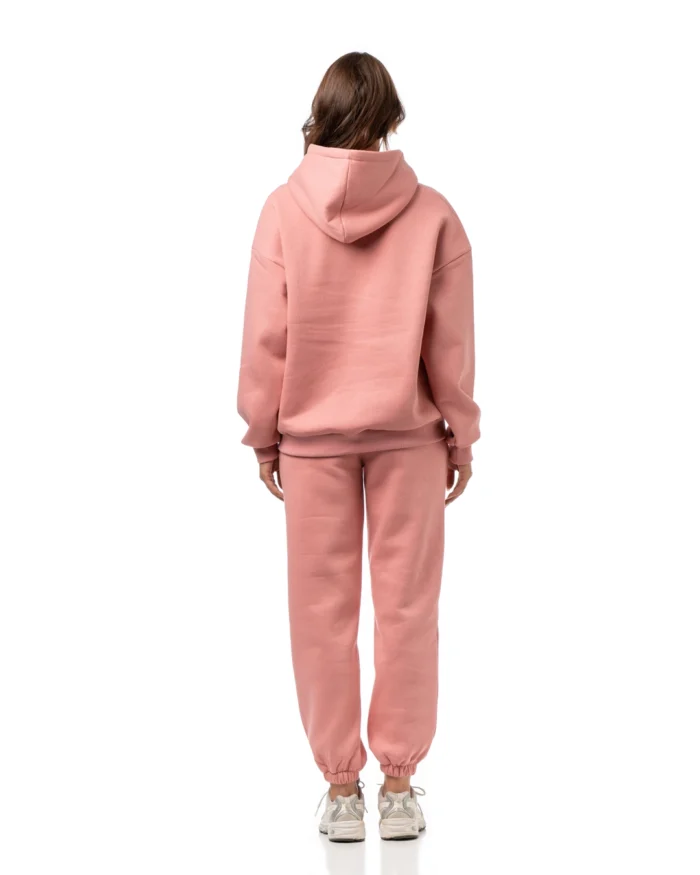 Oversized φούτερ τρίκλωνο με κουκούλα σε σάπιο μήλο | Bodymove - Image 4