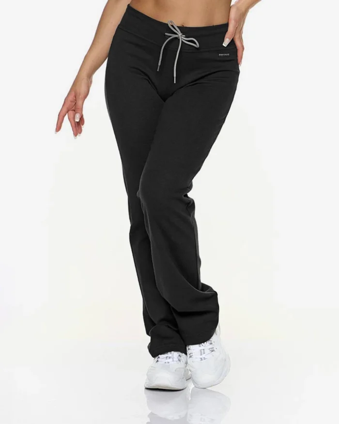 Παντελόνι φόρμας σε ίσια γραμμή μαύρο | Bodymove - Image 2