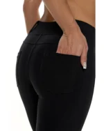 Κολάν-παντελόνι ψηλόμεσο σε μαύρο | Bodymove - Image 2