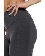 Κολάν ψηλόμεσο με μπάσκα σε ανθρακί | Bodymove - Image 4