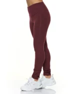 Κολάν ψηλόμεσο με μπάσκα σε μπορντό | Bodymove - Image 2
