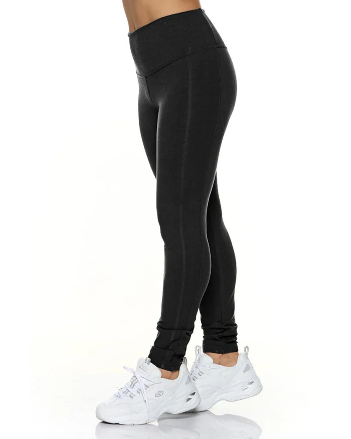 Κολάν ψηλόμεσο με μπάσκα σε μαύρο | Bodymove - Image 1