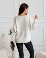 Μπλούζα πλεκτή με ραφή - Image 3