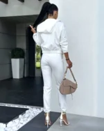 Σετ φόρμας με ζακέτα και ψηλόμεσο παντελόνι - Image 2