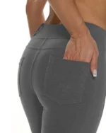 Κολάν-παντελόνι ψηλόμεσο σε ανθρακί | Bodymove - Image 4