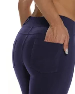 Κολάν-παντελόνι ψηλόμεσο σε μπλε | Bodymove - Image 4