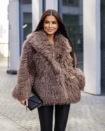 Γούνα fluffy oversized